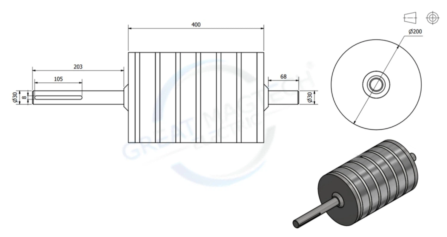 Permanent Magnetic Pulley Permanent Magnetic Pulley